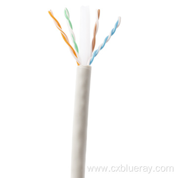 0.5mm CCA UTP CAT6 24AWG 4PAIR HDPE with seperator PVC jacket Indoor communication network LAN cable